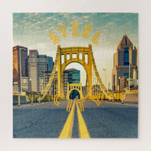 Pittsburgh Steel City Skyline Bridge Puzzle