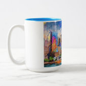 Pittsburgh Steel City Zweifarbige Tasse (Links)