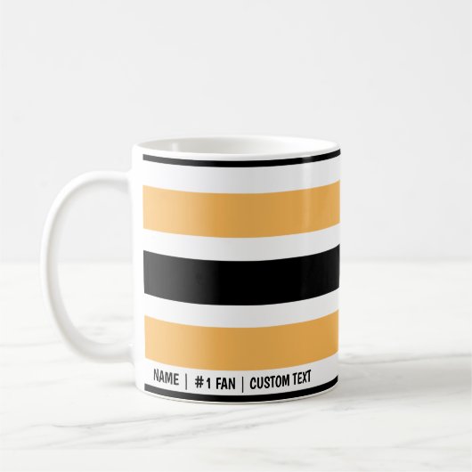 Pittsburgh Steelers Minimalistisch Bars Coffee Cup Kaffeetasse (Links)
