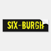 Pittsburgh Steelers SixBurgh Autoaufkleber (Vorne)