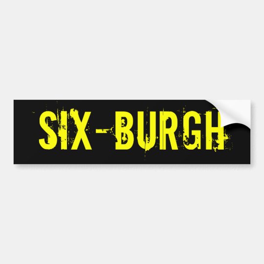 Pittsburgh Steelers Sixburgh Autoaufkleber Zazzle De