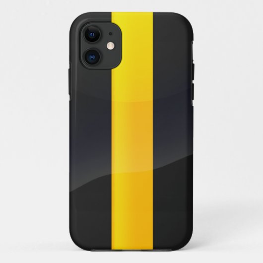Pittsburgh-Stolz-Schwarzes und Case-Mate iPhone Hülle (Rückseite)