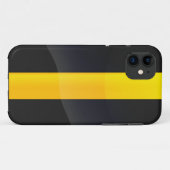 Pittsburgh-Stolz-Schwarzes und Case-Mate iPhone Hülle (Rückseite (Horizontal))