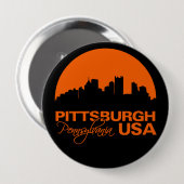 PITTSBURGH-Taste - riesig, anpassbar Button (Vorne & Hinten)