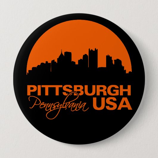 PITTSBURGH-Taste - riesig, anpassbar Button (Vorderseite)