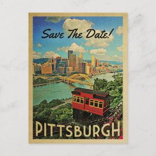 Pittsburgh Termin vormerken Vintage Postkarten