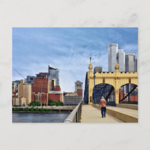 Pittsburgh - Über die Smithfield Street Bridge Postkarte