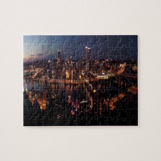 Pittsburgh über Monongahela Neigung Puzzle (Horizontal)