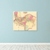 Pittsburgh und Allegheny Leinwanddruck (Insitu (Holzboden))