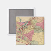 Pittsburgh und Allegheny Magnet (Vorderseite/Rückseite)