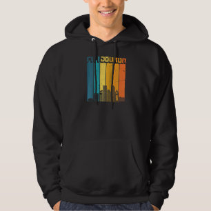 Pittsburgh Usa Retro Vintag Sunset Skyline Pittsb Hoodie