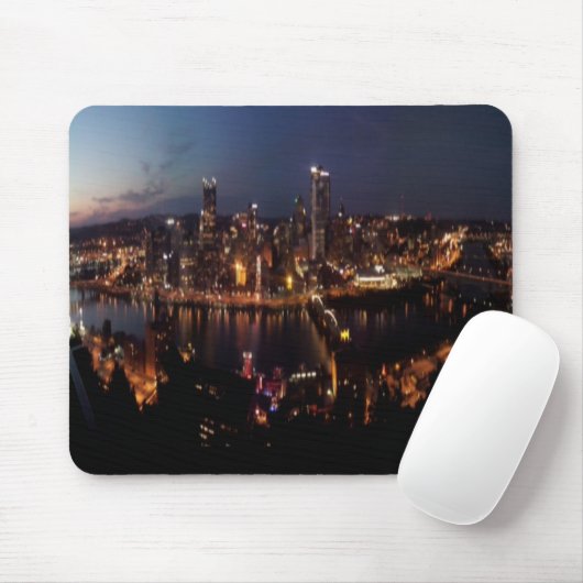 Pittsburgh via Monongahela Schräe Mousepad (Mit Mouse)