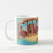 Pittsburgh Vintage Postkarte Tasse (Links)