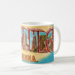 Pittsburgh Vintage Postkarten-Tasse Kaffeetasse