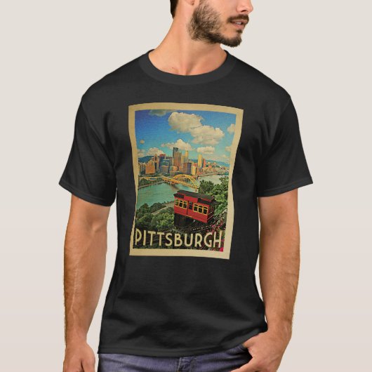 Pittsburgh Vintage Travel T - Shirt (Vorderseite)