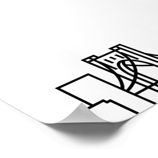 Pittsburgh Wedding | 12 Tabelle Seating Chart Poster (Ecke)