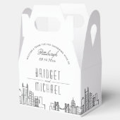 Pittsburgh Wedding | City Skyline Geschenkschachtel (Geöffnet)