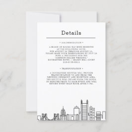 Pittsburgh Wedding | Gästedaten Einladung