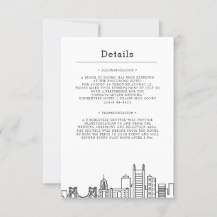 Pittsburgh Wedding   Gästedaten Einladung