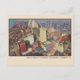 Pittsburgh Wolkenkratzer Vintage Postkarte