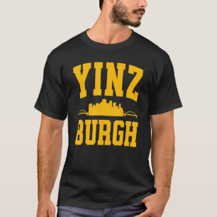 Pittsburgh Yinz Yinzer Steel City Skyline 412 Hom T-Shirt