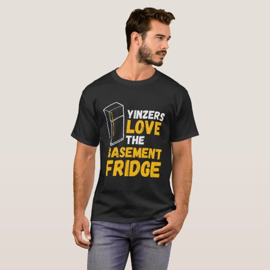 Pittsburgh Yinzers Liebe Der Baset-Kühlschrank T-Shirt (Vorne ganz)