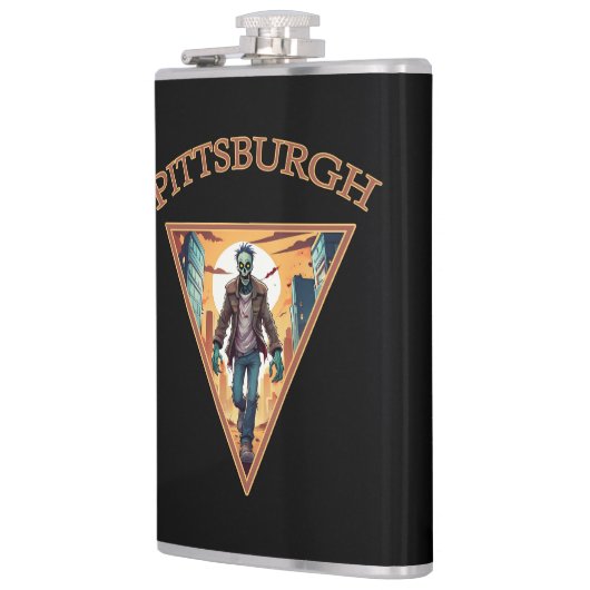 Pittsburgh Zombie Flachmann (Links)