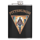 Pittsburgh Zombie Flachmann (Vorderseite)