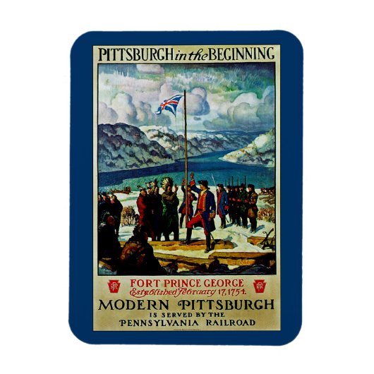 Pittsburgh zu Beginn Magnet (Vertikal)