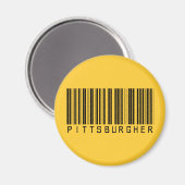 Pittsburgher Barcode Magnet (Vorderseite/Rückseite)