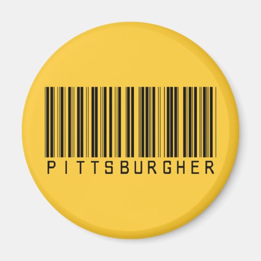 Pittsburgher Barcode Magnet (Vorne)