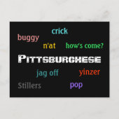 Pittsburghese Postkarte (Vorderseite)
