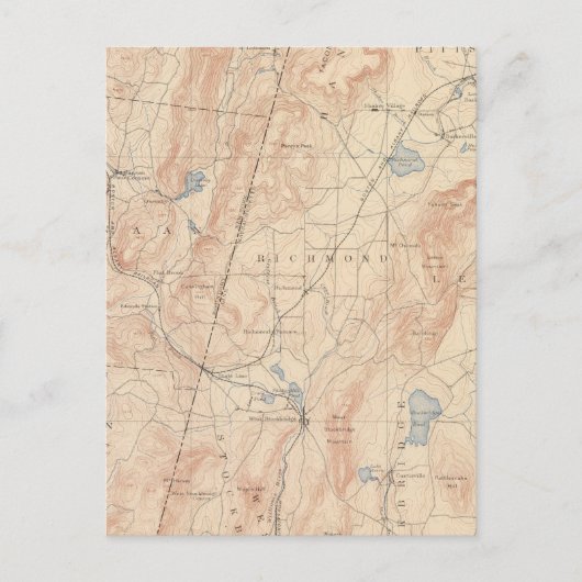 Pittsfield, Massachusetts Postkarte (Vorderseite)