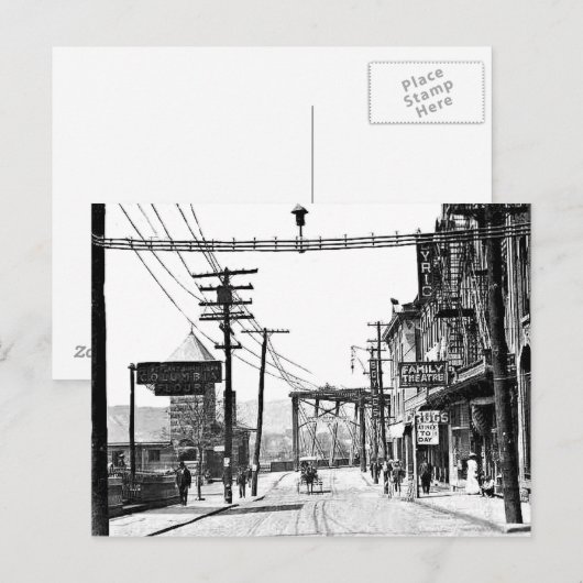 Pittston Pa. Postkarte (Vorne/Hinten)