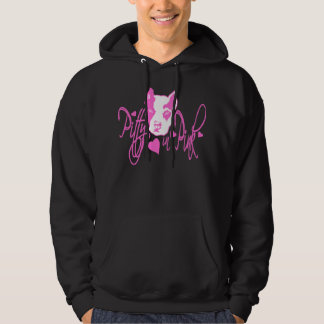 Pitty im rosa schwarzen Hoodie