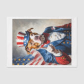 Pitubull als Uncle Sam für den 4. Juli - Seidenpapier (Vorderseite)