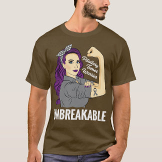 Pituitary Tumor Gland Awareness Warrior Unbreakabl T-Shirt