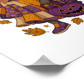 Pitull Dog Ghost Halloween Poster (Ecke)