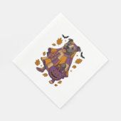 Pitull Dog Ghost Halloween Serviette (Ecke)