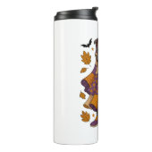 Pitull Dog Ghost Halloween Thermosbecher (Nach links gedreht)