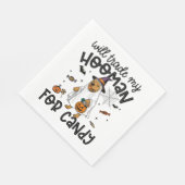 Pitull Dog Halloween Ghost Spooky Serviette (Ecke)