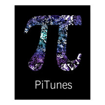 PiTunes ~ Funny Mathe und Music Geek Poster