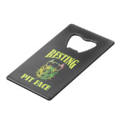 Pitwand Geldbeutel Flaschenöffner (Rückseite Schrägansicht)