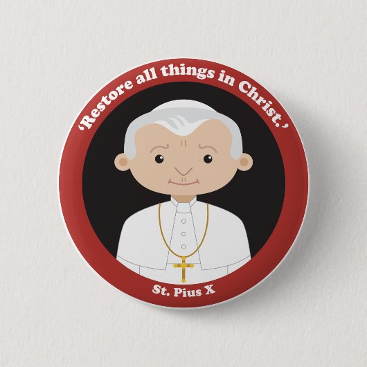 Pius X Button (Vorderseite)