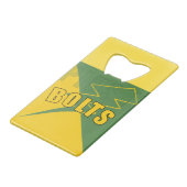 pius-X High School Design Geldbeutel Flaschenöffner (Vorderseite Schrägansicht)