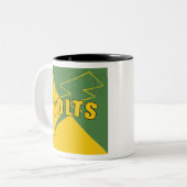 pius-X High School Design Zweifarbige Tasse (Vorderseite Links)