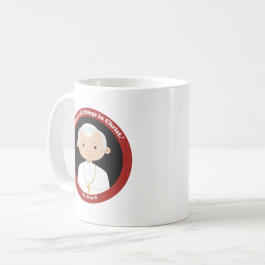 Pius X Kaffeetasse (Vorderseite Links)