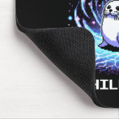 Pive Buff Chill Aura Pixel Art Seal Retro Gaming  Mousepad (Ecke)