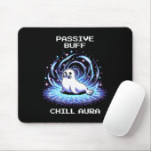 Pive Buff Chill Aura Pixel Art Seal Retro Gaming  Mousepad (Mit Mouse)