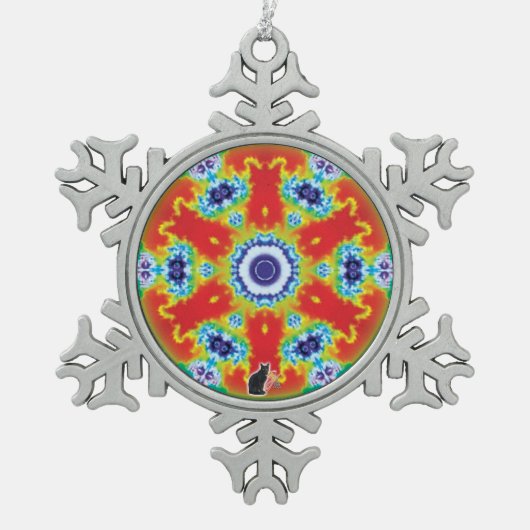 Pivitol Kaleidoskop Snowflake Ornament (Vorderseite)